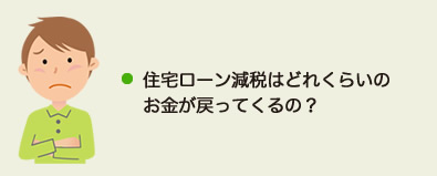 住宅ローン減税はどれくらいのお金が戻ってくるの？